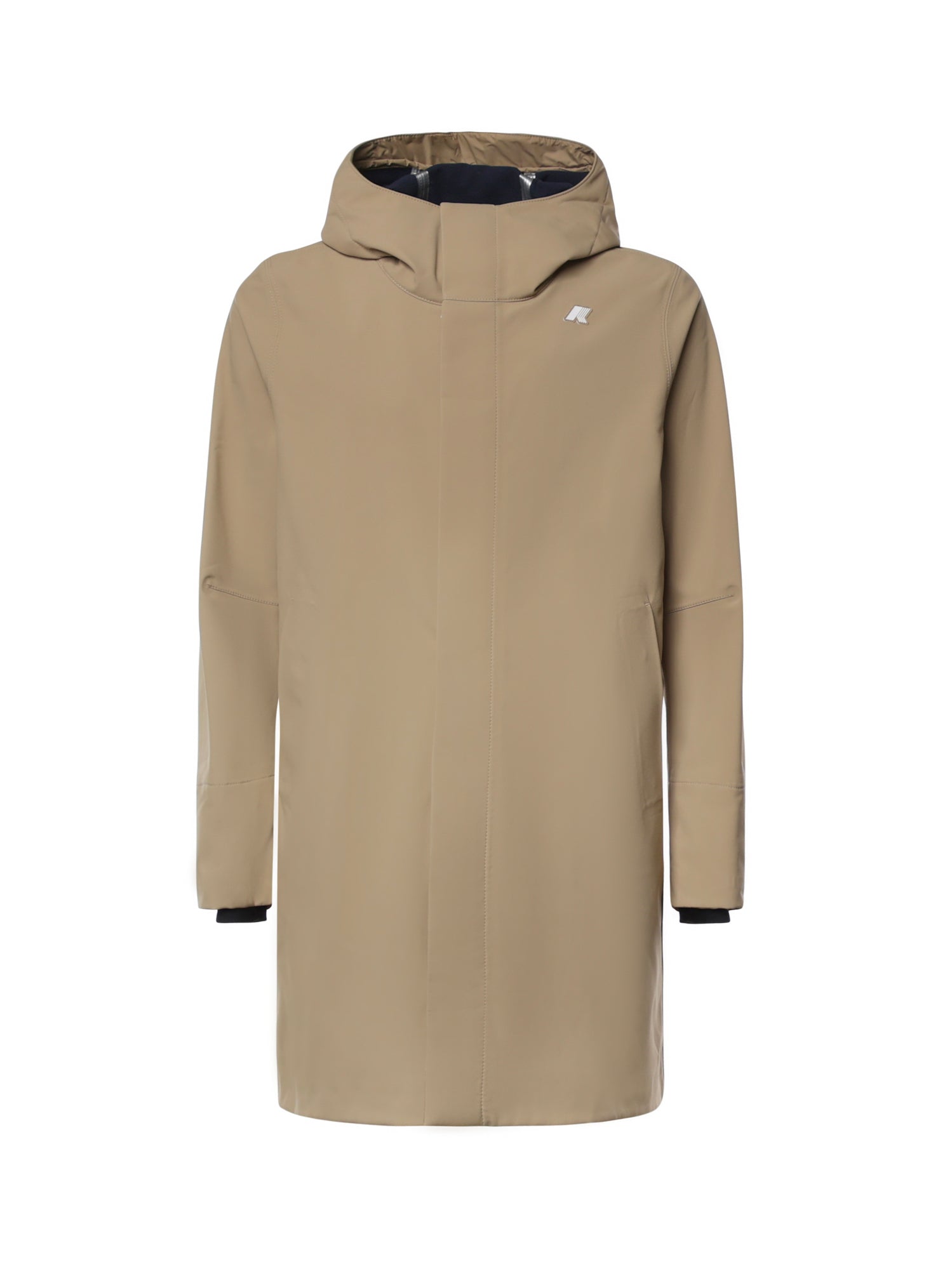 Giacca lunga Thomas Bonded con logo K7126WW DB6 K-WAY 