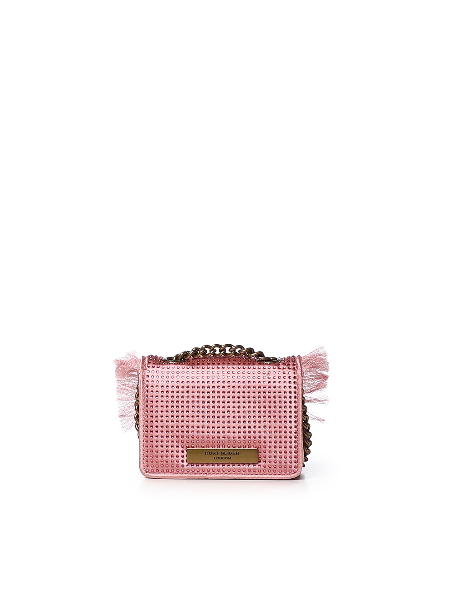 Borsa Micro Kensington con cristalli 5848253609 PALE PINK KURT GEIGER 