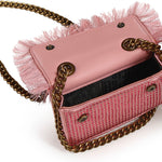 Borsa Micro Kensington con cristalli 5848253609 PALE PINK KURT GEIGER 