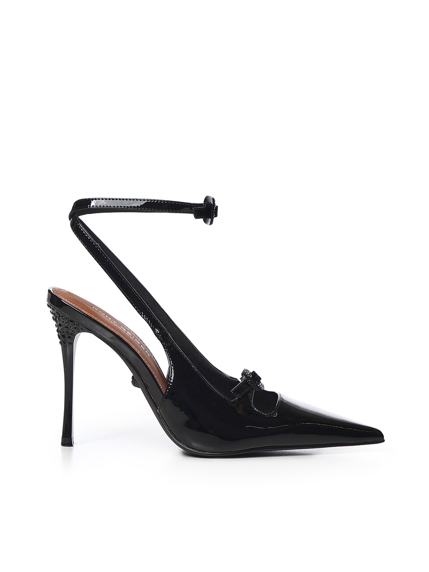 Pumps Buckle Point Court in vernice 5850200309 BLACK PATENT KURT GEIGER 