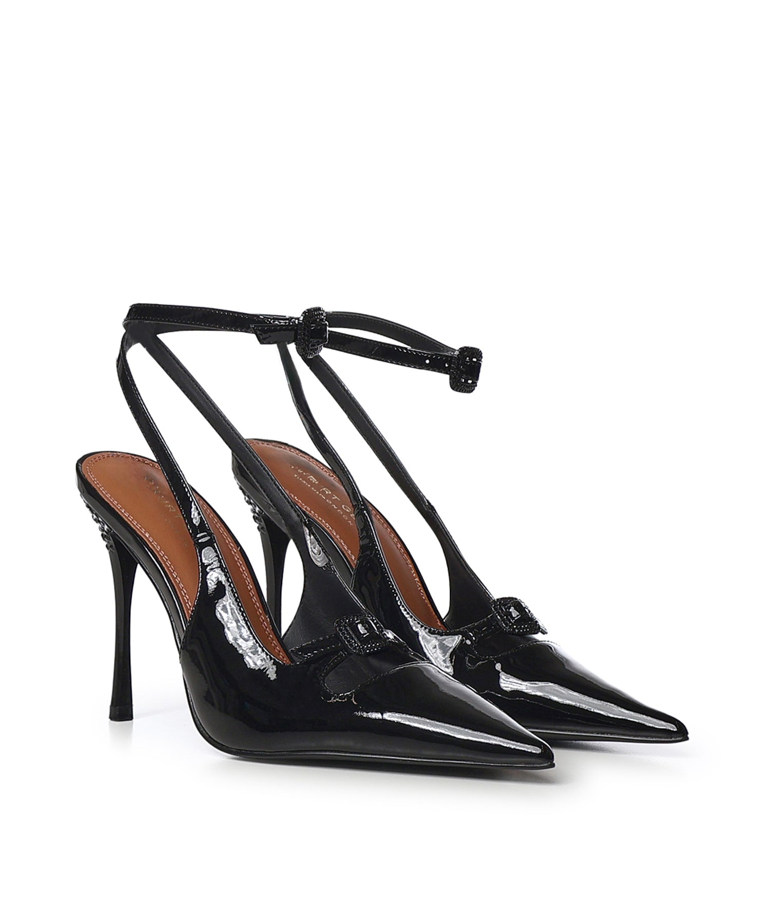 Pumps Buckle Point Court in vernice 5850200309 BLACK PATENT KURT GEIGER 