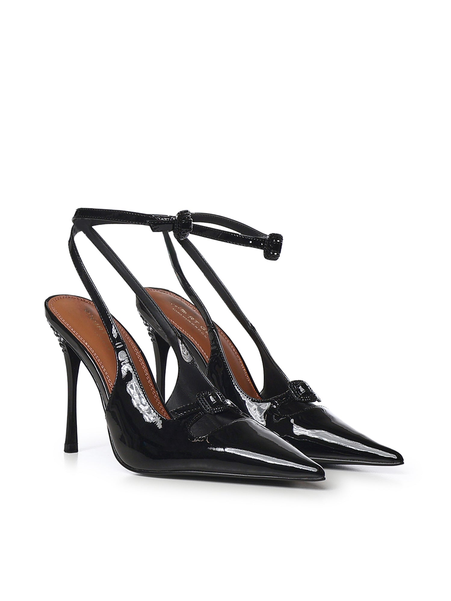 Pumps Buckle Point Court in vernice 5850200309 BLACK PATENT KURT GEIGER 