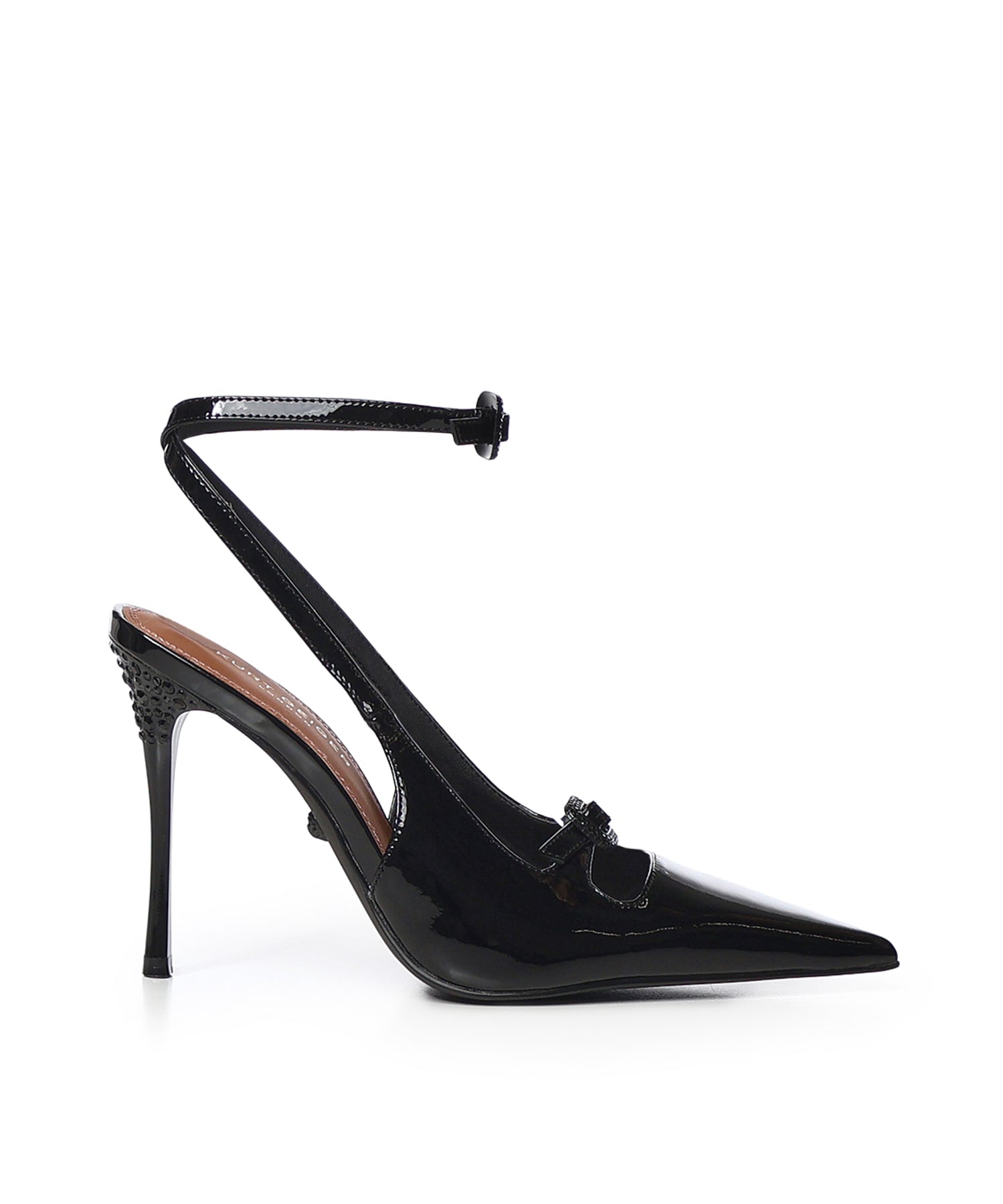 Pumps Buckle Point Court in vernice 5850200309 BLACK PATENT KURT GEIGER 