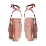 Sandalo con plateau in vernice 5850396309 PEACH-PATENT KURT GEIGER 