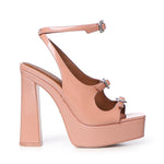 Sandalo con plateau in vernice 5850396309 PEACH-PATENT KURT GEIGER 