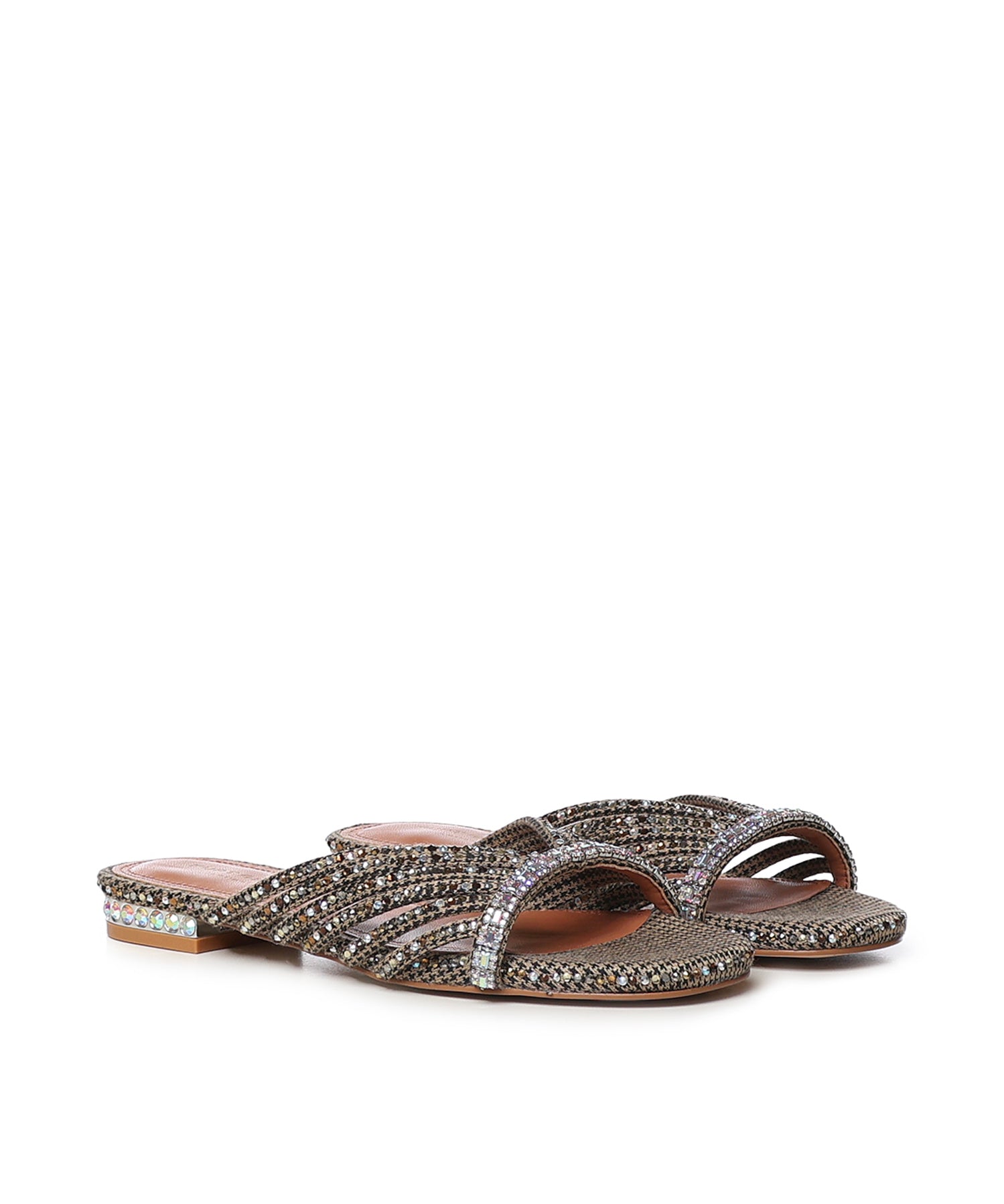 Sandali flat con cristalli 5853743609 BEIGE KURT GEIGER 