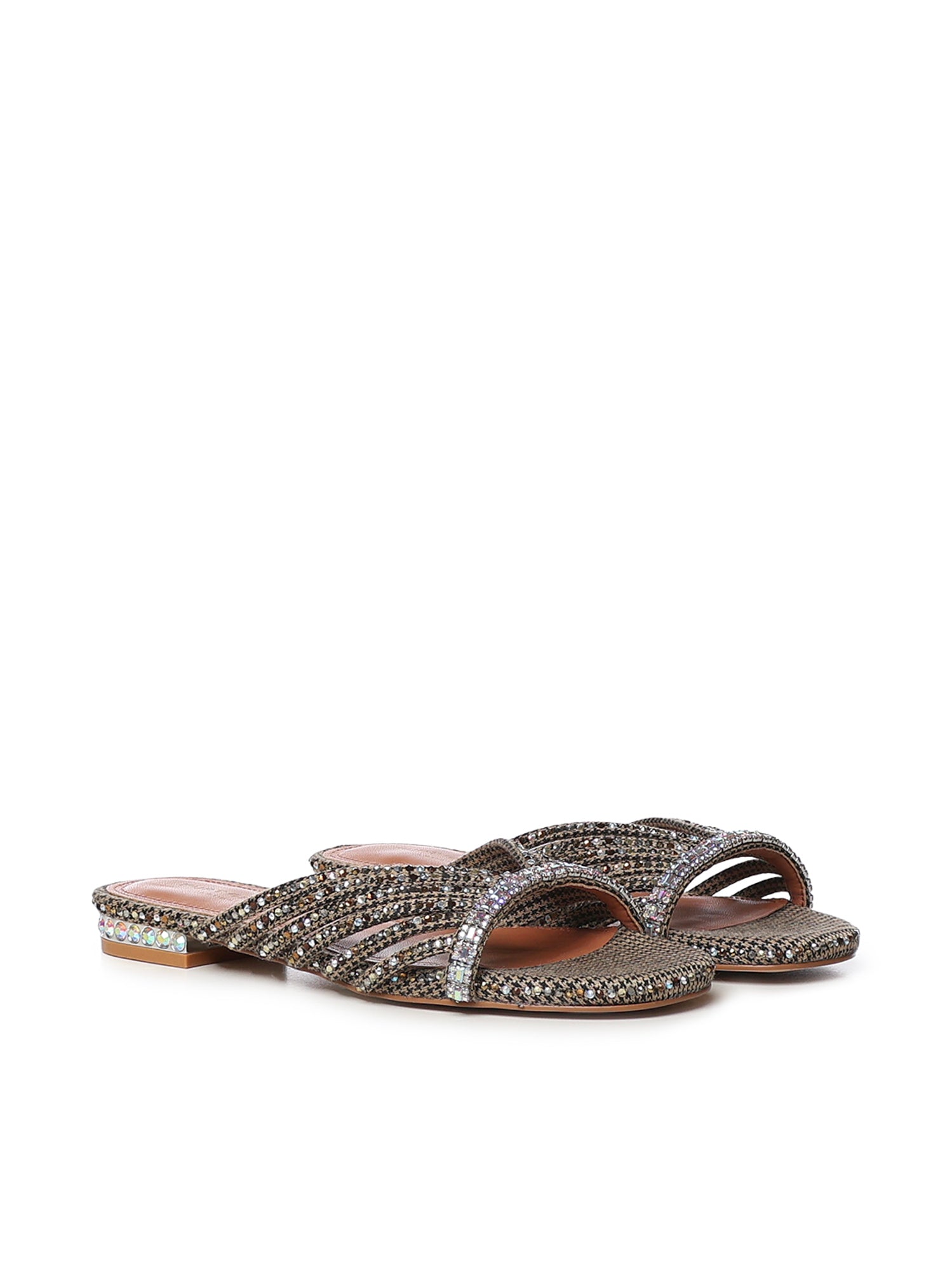 Sandali flat con cristalli 5853743609 BEIGE KURT GEIGER 
