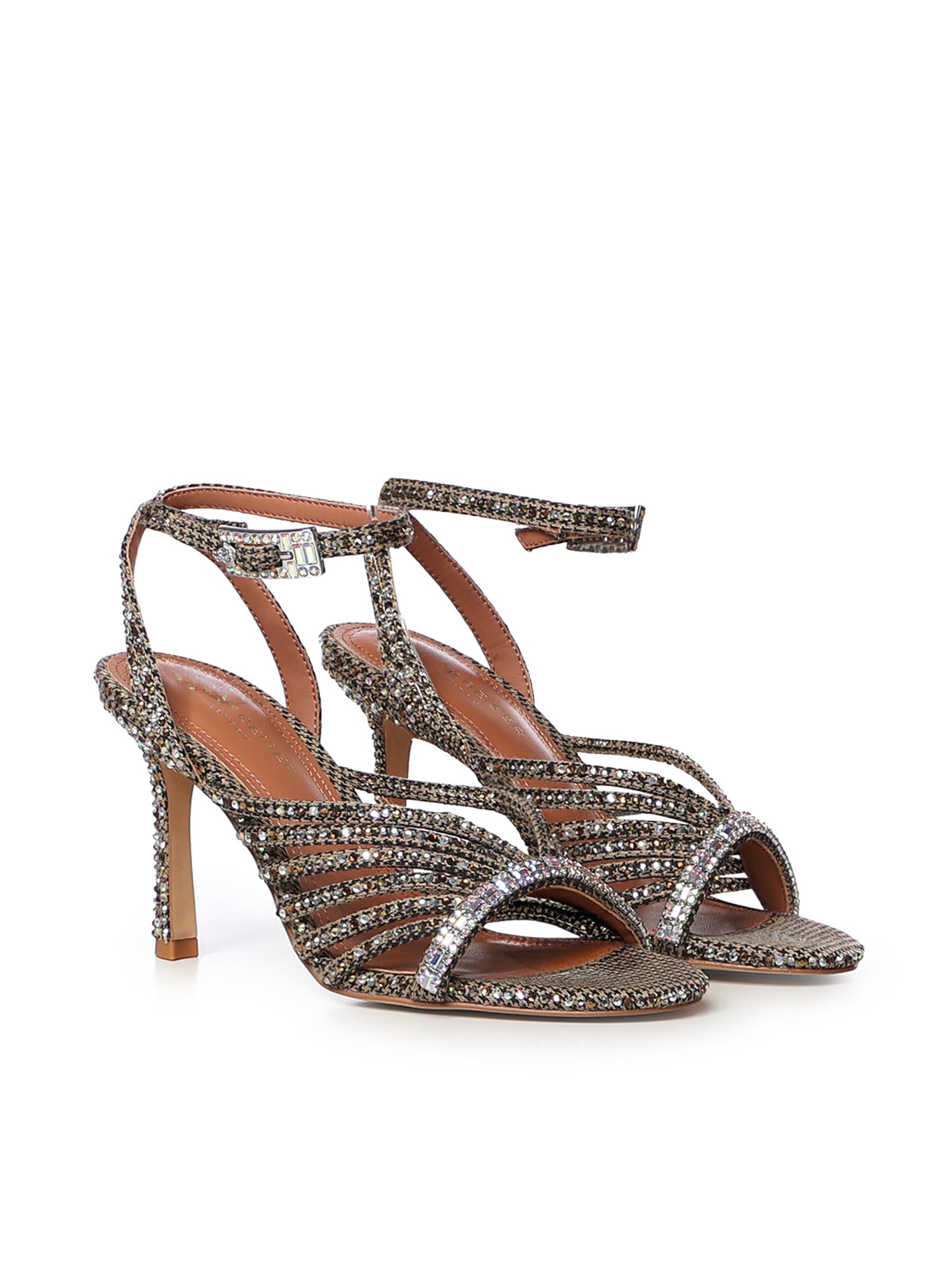 Sandali Strappy con cristalli 5853843609 BEIGE KURT GEIGER 