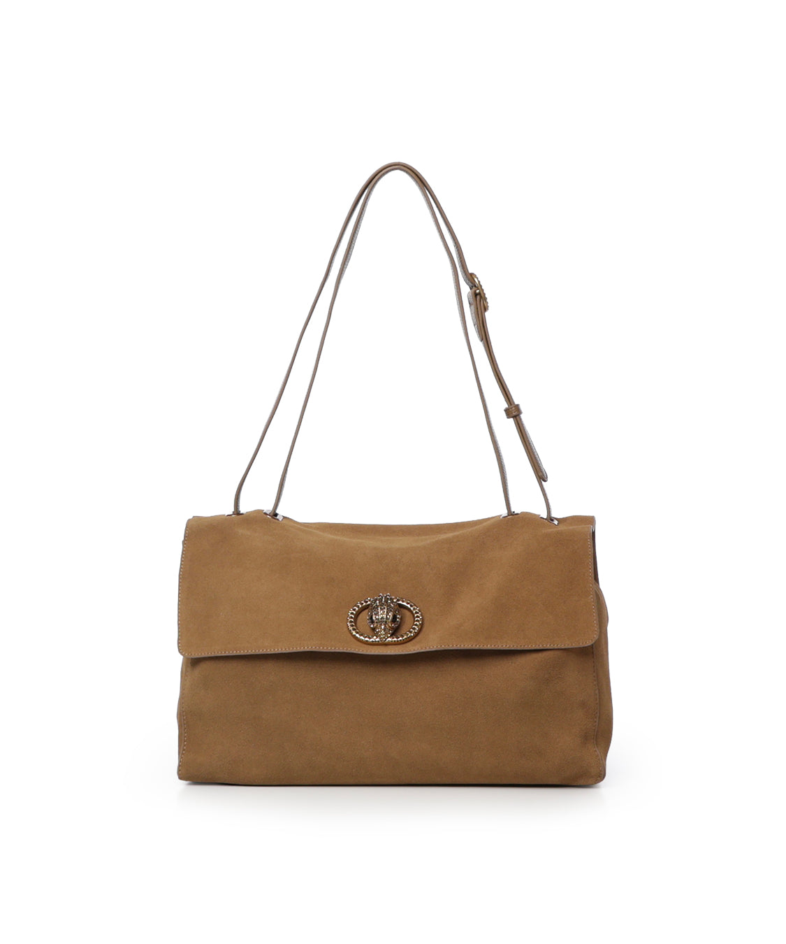 Borsa Chelsea grande in suede<BR/> 6154033209 TAN KURT GEIGER 