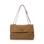 Borsa Chelsea grande in suede<BR/> 6154033209 TAN KURT GEIGER 