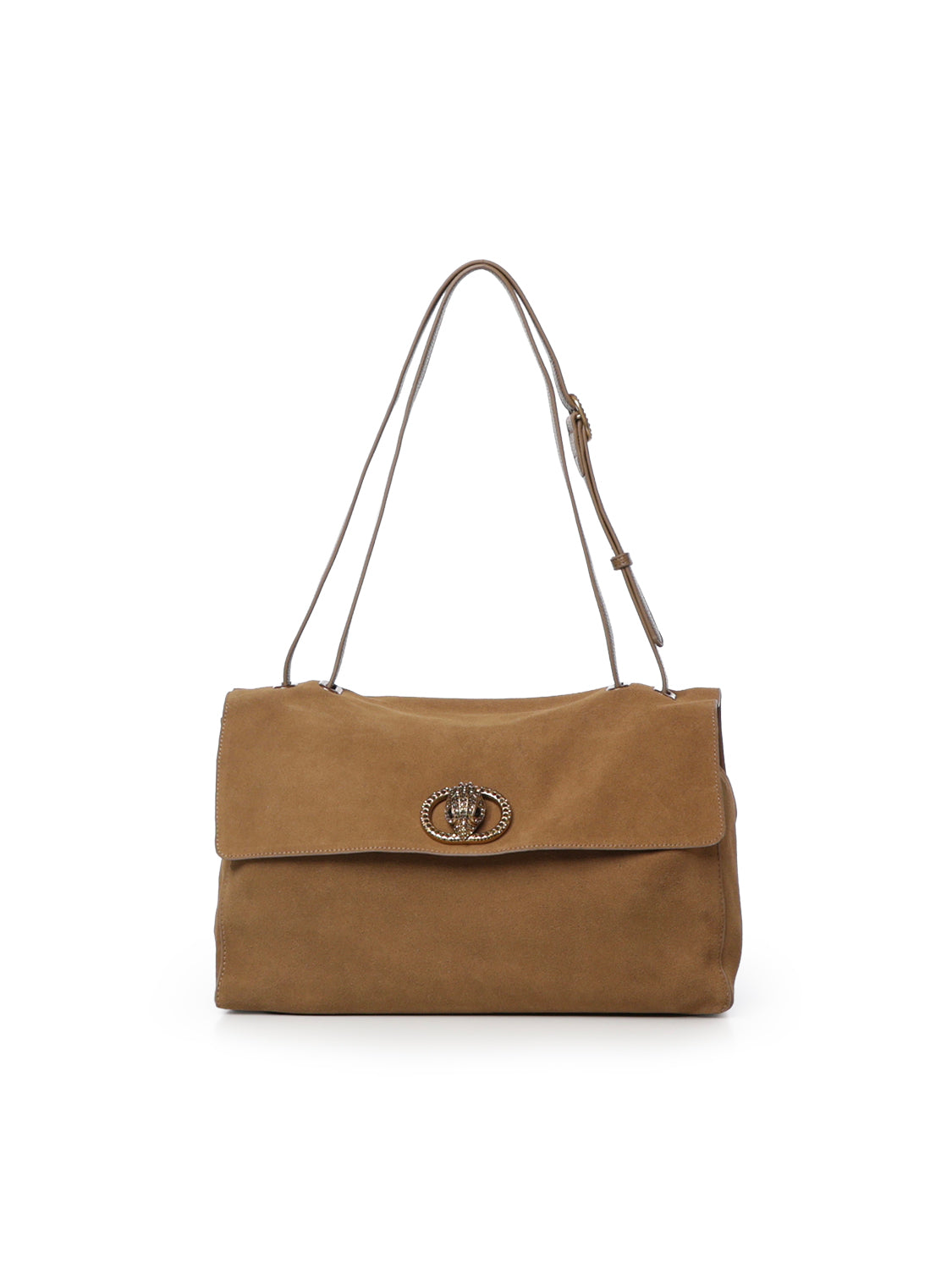 Borsa Chelsea grande in suede<BR/> 6154033209 TAN KURT GEIGER 