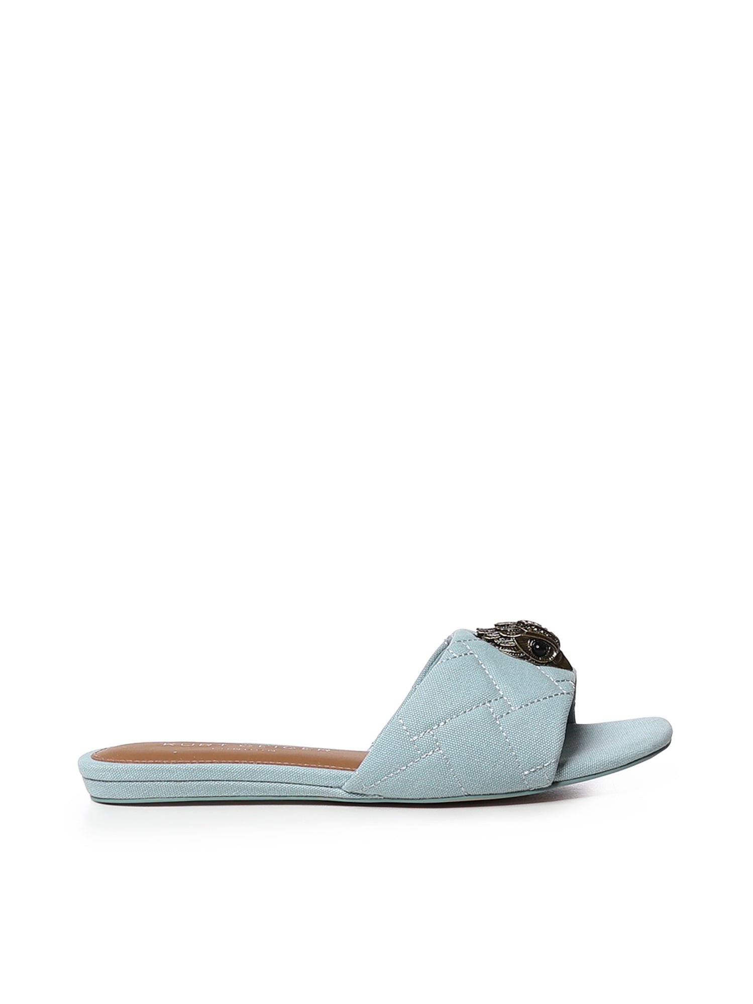 Sandali flat Kensington con logo 8496183339 PALE BLUE KURT GEIGER 