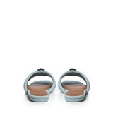 Sandali flat Kensington con logo 8496183339 PALE BLUE KURT GEIGER 