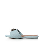 Sandali flat Kensington con logo 8496183339 PALE BLUE KURT GEIGER 