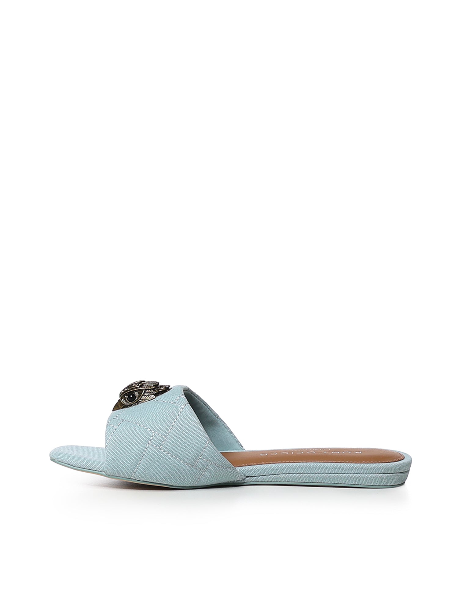Sandali flat Kensington con logo 8496183339 PALE BLUE KURT GEIGER 