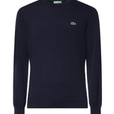 Pullover in cotone con logo AH1985 166 LACOSTE 