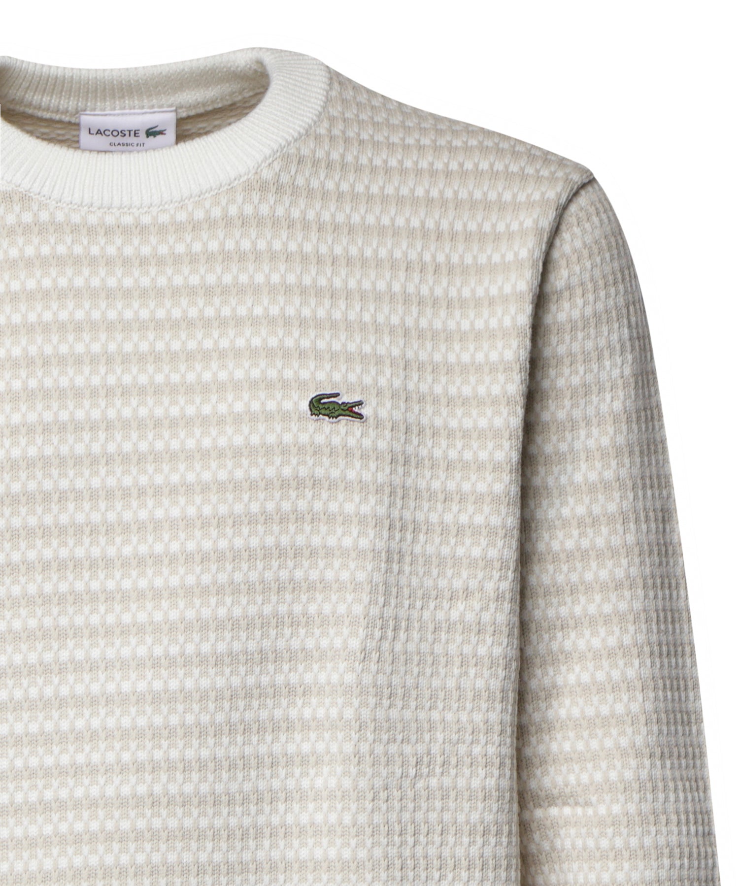 Pullover jacquard in misto cotone AH8569 WL6 LACOSTE 