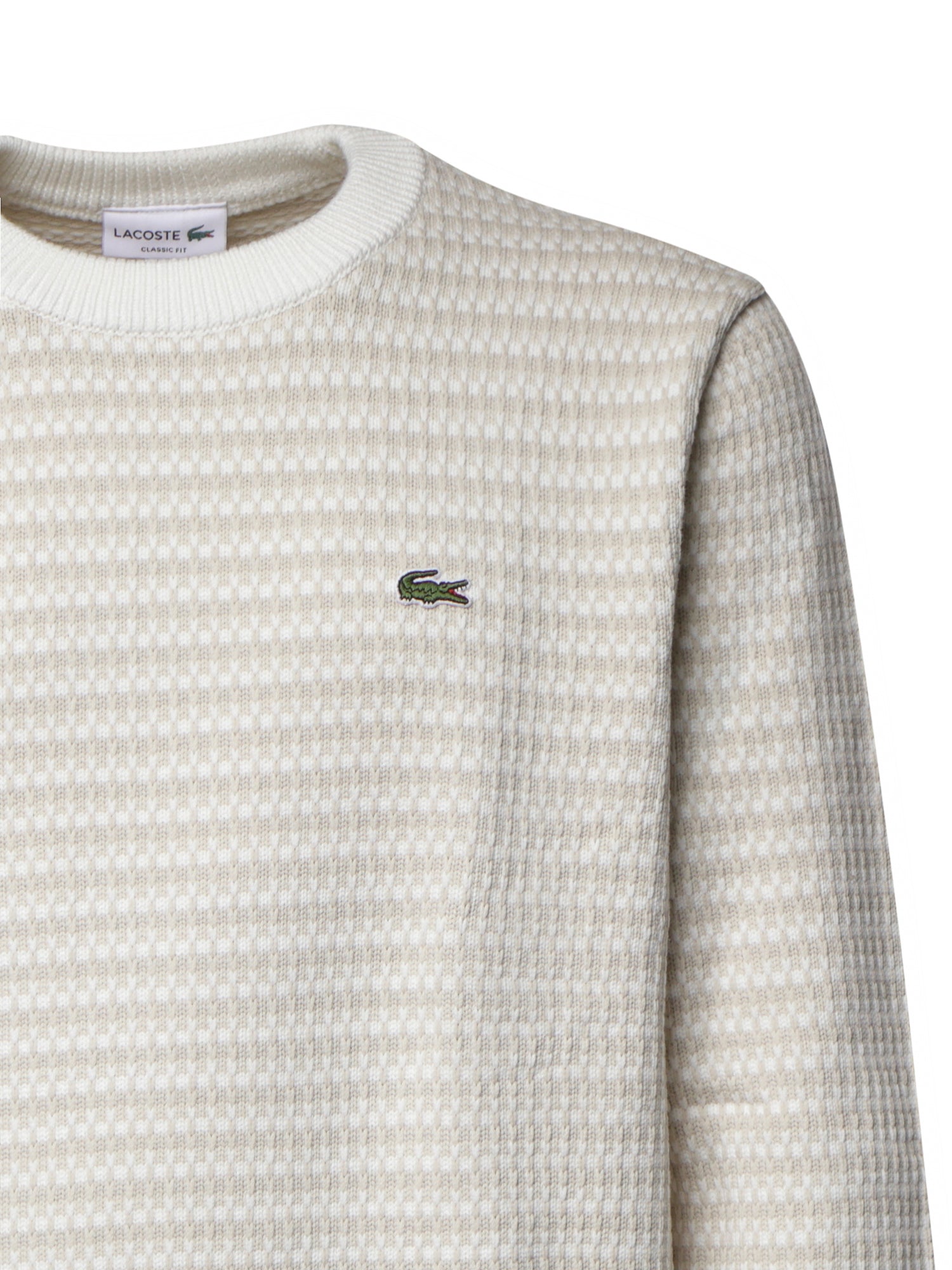 Pullover jacquard in misto cotone AH8569 WL6 LACOSTE 