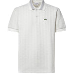 Polo in jacquard con monogramma DH1417 4IW LACOSTE 