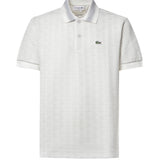 Polo in jacquard con monogramma DH1417 4IW LACOSTE 