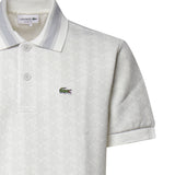 Polo in jacquard con monogramma DH1417 4IW LACOSTE 