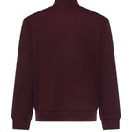 Felpa con collo alto e zip in misto cotone SH8866 3KE LACOSTE 