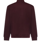 Felpa con collo alto e zip in misto cotone SH8866 3KE LACOSTE 