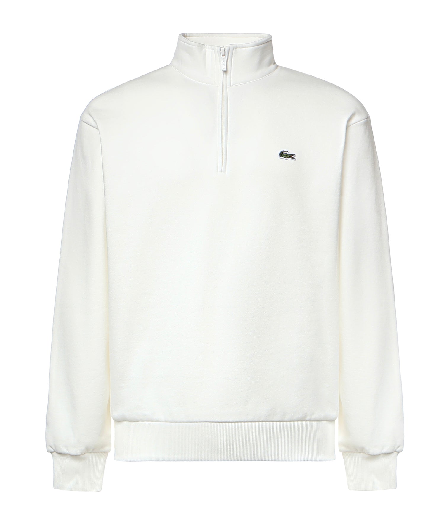 Felpa con collo alto e zip in misto cotone SH8866 70V LACOSTE 
