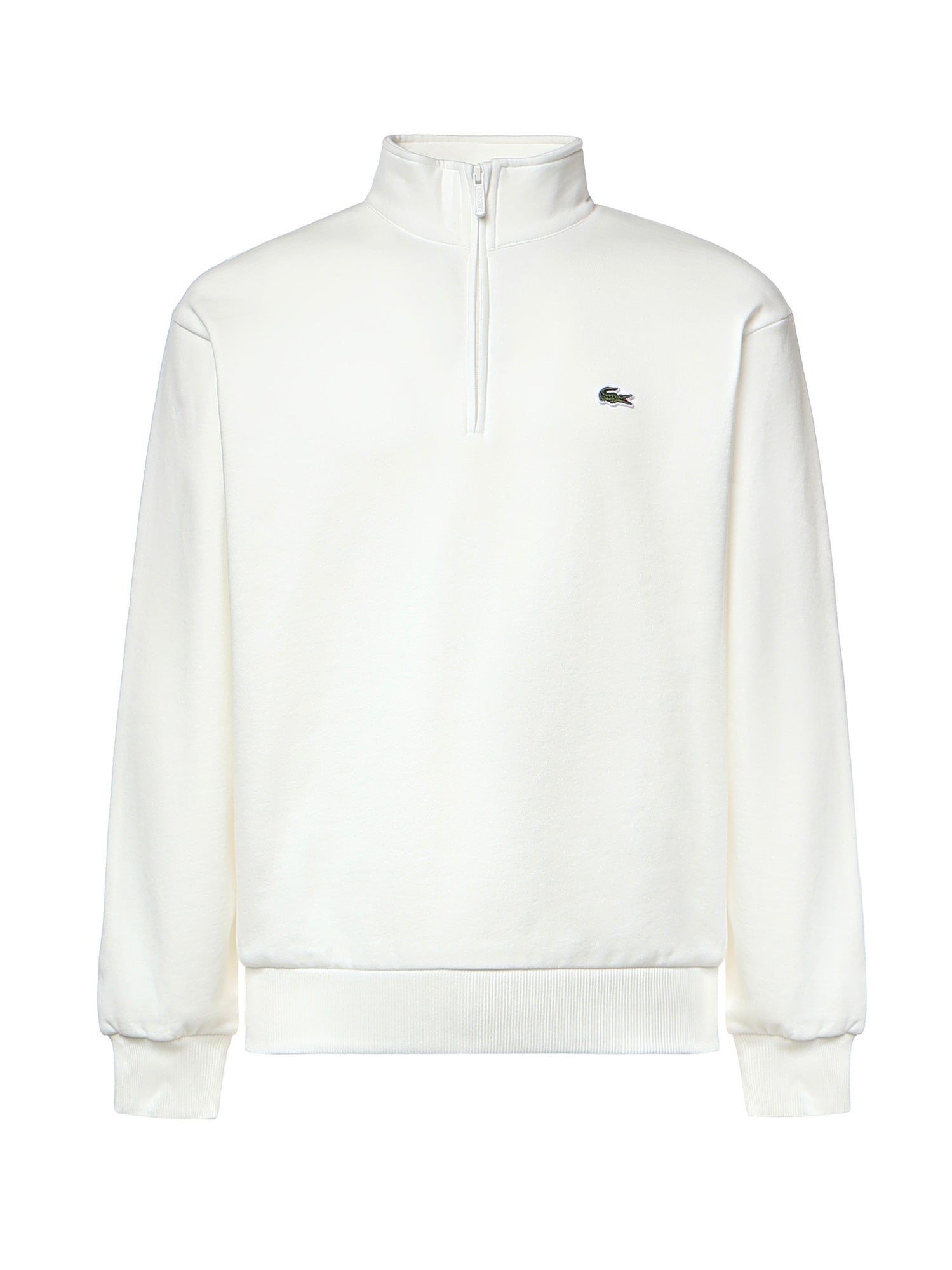 Felpa con collo alto e zip in misto cotone SH8866 70V LACOSTE 