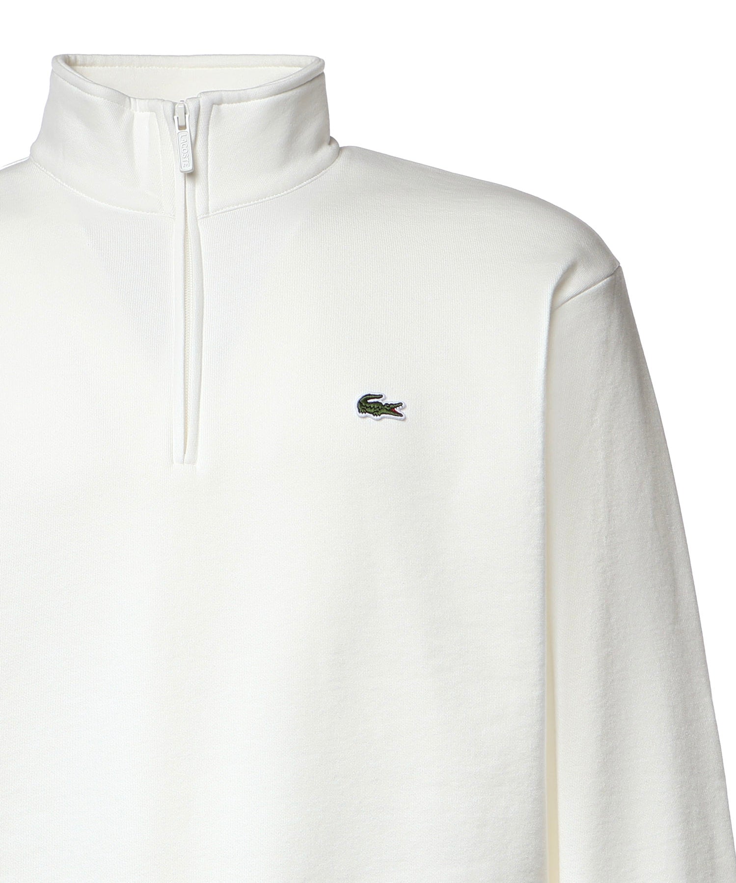 Felpa con collo alto e zip in misto cotone SH8866 70V LACOSTE 