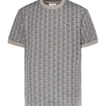 T-shirt con monogramma jacquard TH1197 41I LACOSTE 