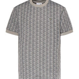 T-shirt con monogramma jacquard TH1197 41I LACOSTE 