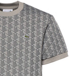 T-shirt con monogramma jacquard TH1197 41I LACOSTE 