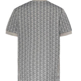 T-shirt con monogramma jacquard TH1197 41I LACOSTE 