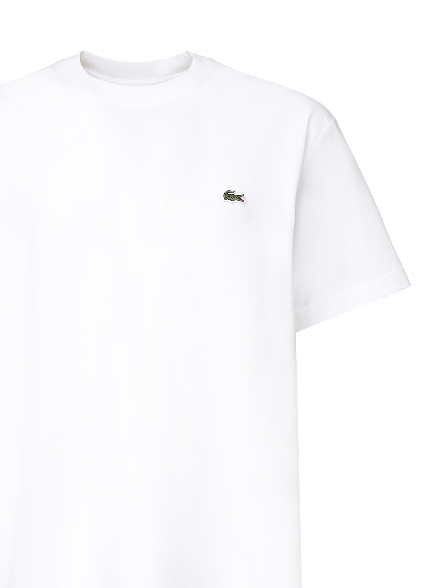 T-shirt in cotone con logo TH7318 001 LACOSTE 