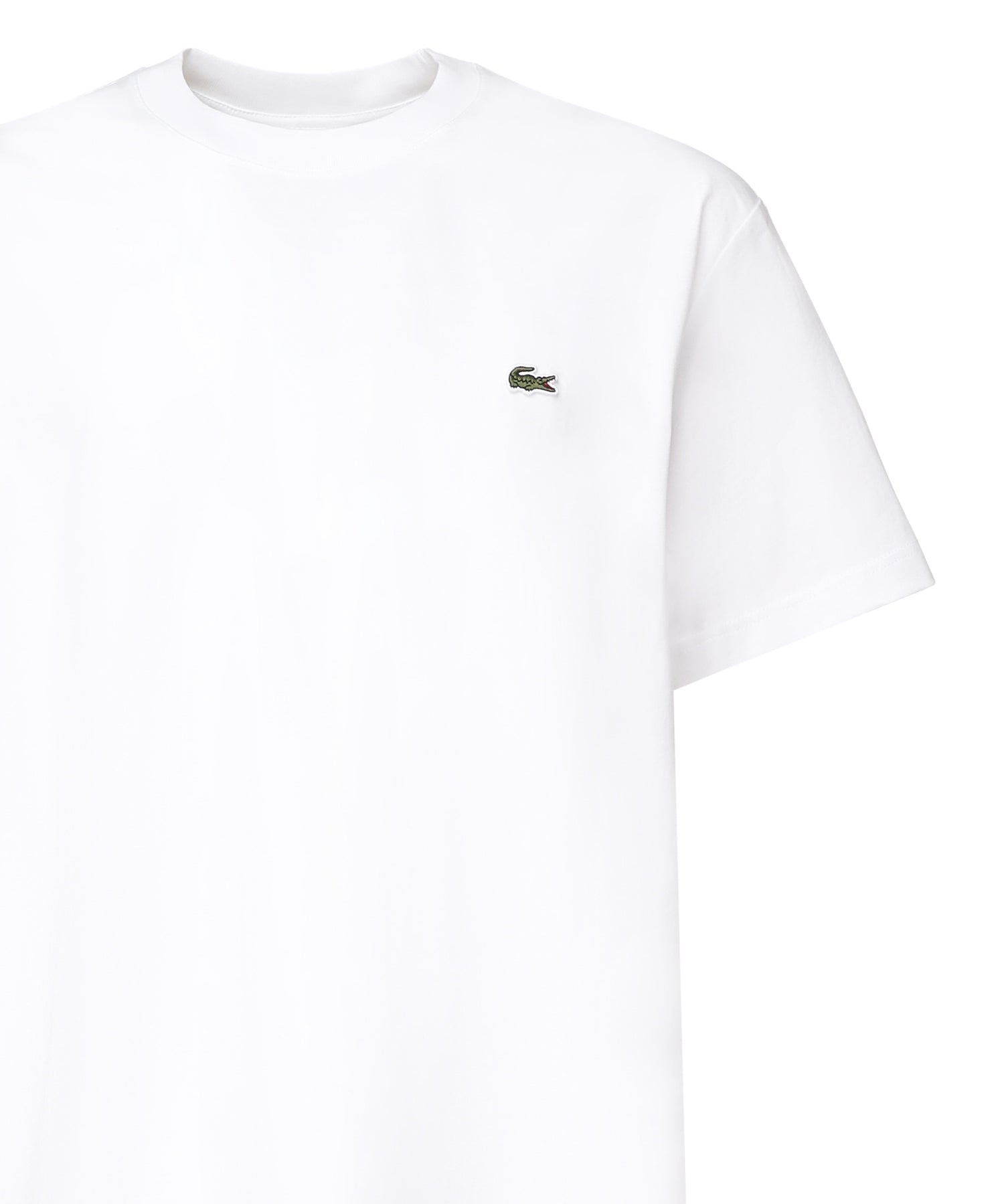 T-shirt in cotone con logo TH7318 001 LACOSTE 