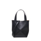 Borsa tote Puzzle Fold mini in pelle di vitello lucida A657V25X01 1100 LOEWE 