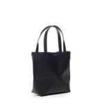 Borsa tote Puzzle Fold mini in pelle di vitello lucida A657V25X01 1100 LOEWE 