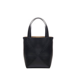 Borsa tote Puzzle Fold mini in pelle di vitello lucida A657V25X01 1100 LOEWE 