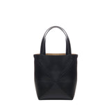 Borsa tote Puzzle Fold mini in pelle di vitello lucida A657V25X01 1100 LOEWE 