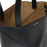 Borsa tote Puzzle Fold mini in pelle di vitello lucida A657V25X01 1100 LOEWE 