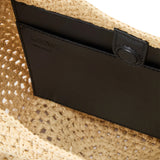 Borsa hobo Punch Hole piccola in rafia e pelle A914W86X01 2165 LOEWE 