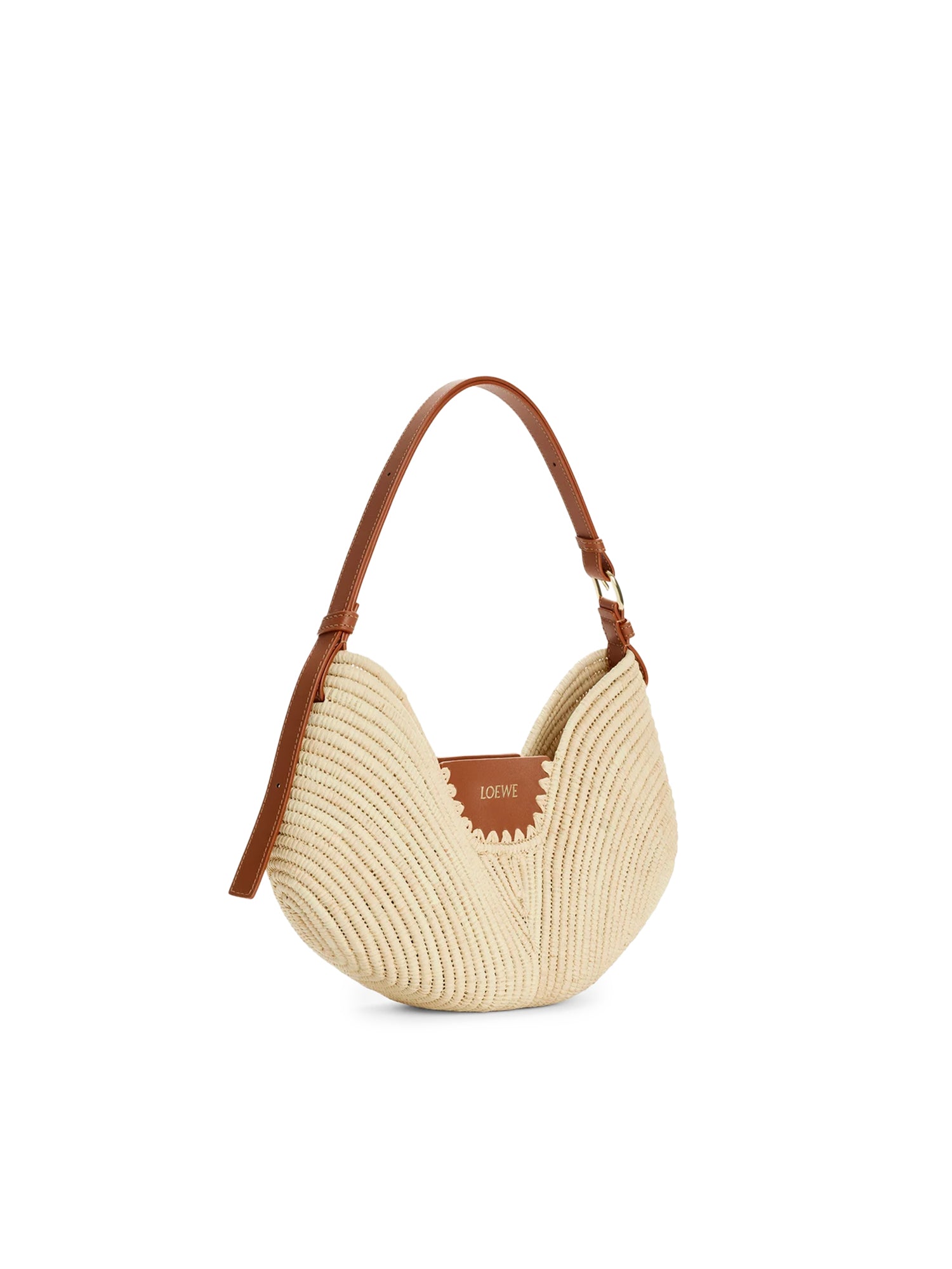 Borsa Loewe Swing media in rafia e pelle ASWISWSX08 2435 LOEWE 