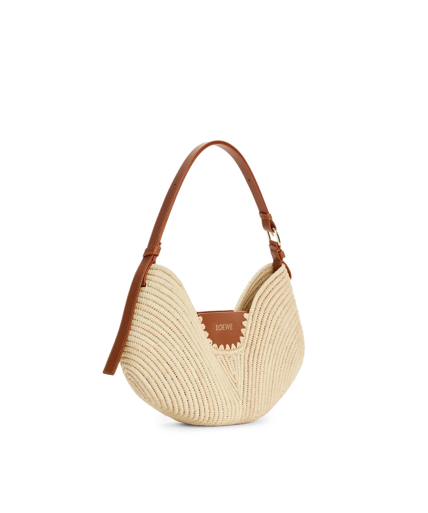 Borsa Loewe Swing media in rafia e pelle ASWISWSX08 2435 LOEWE 