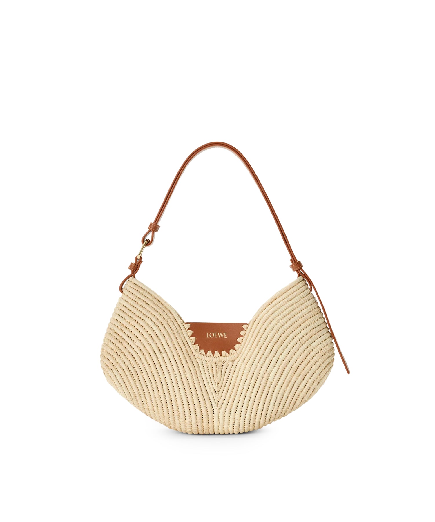 Borsa Loewe Swing media in rafia e pelle ASWISWSX08 2435 LOEWE 