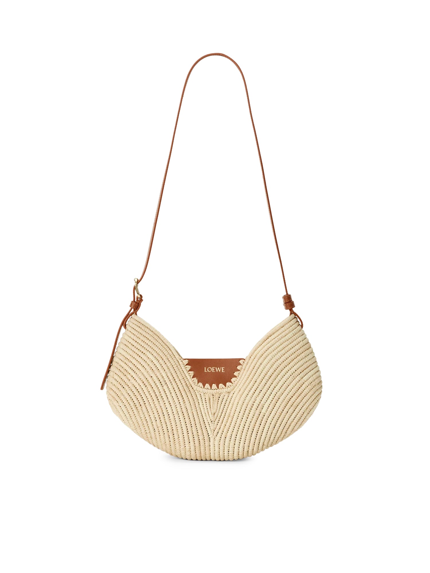 Borsa Loewe Swing media in rafia e pelle ASWISWSX08 2435 LOEWE 
