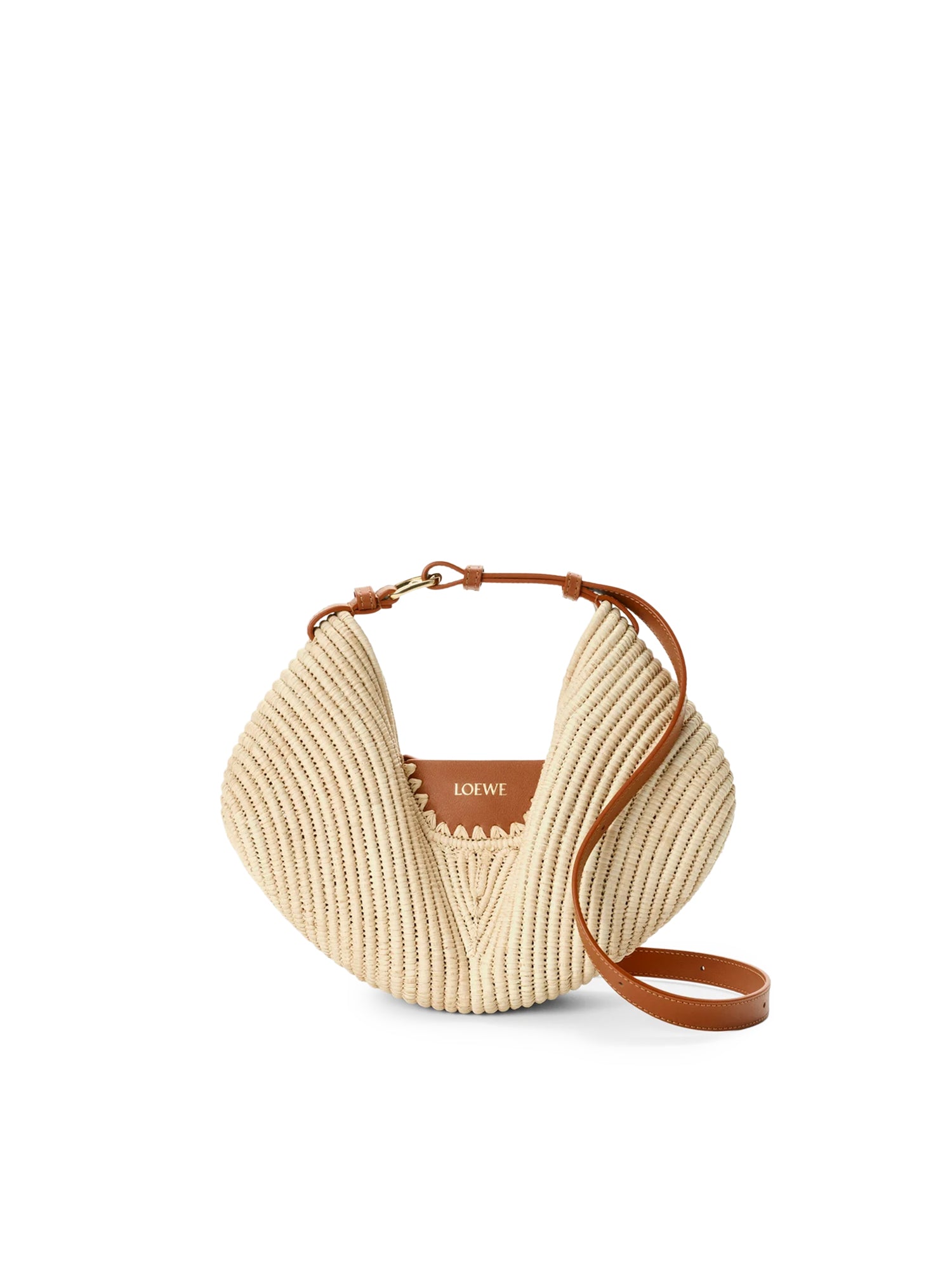 Borsa Loewe Swing media in rafia e pelle ASWISWSX08 2435 LOEWE 
