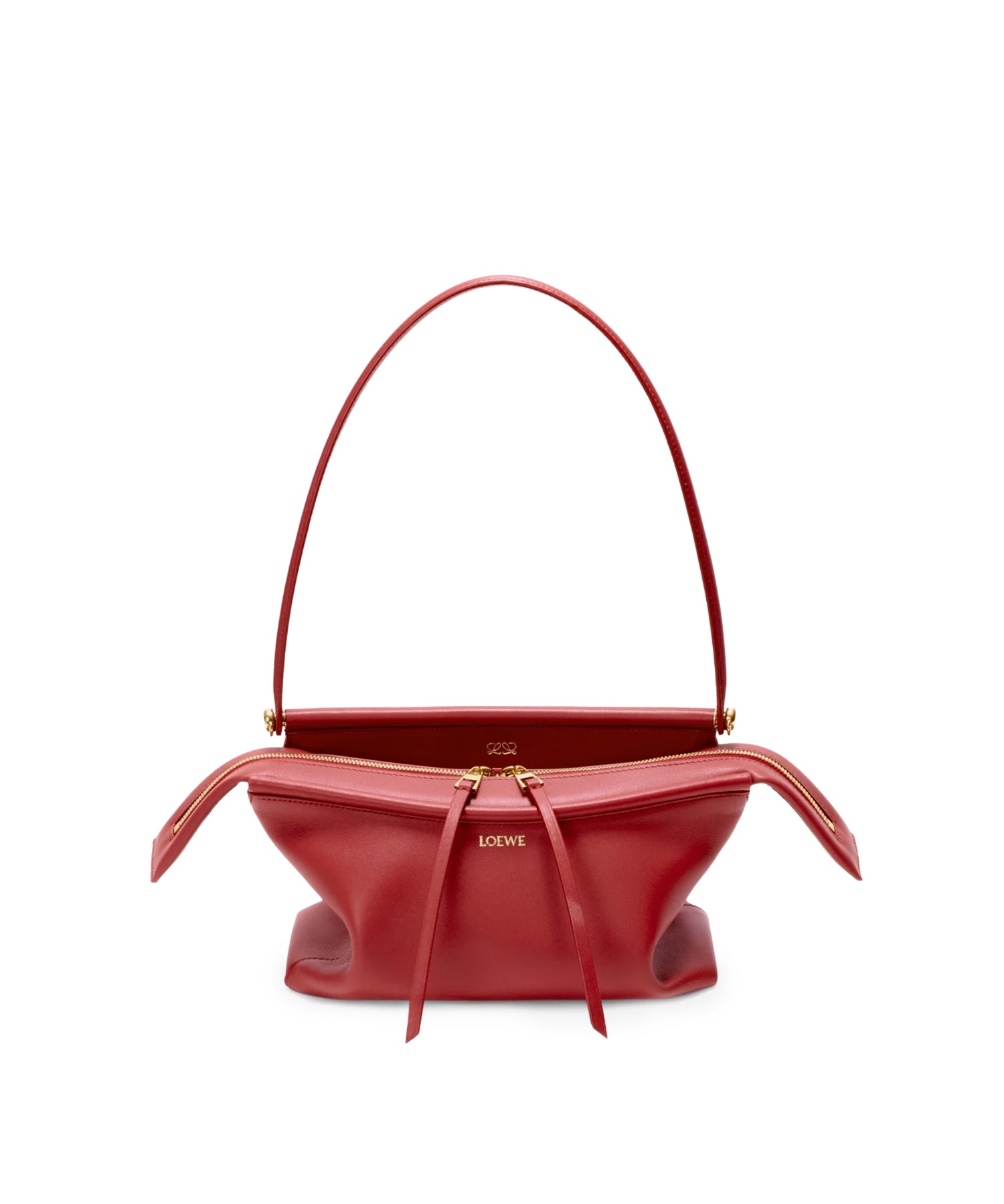 Borsa Whisker piccola in pelle di vitello smaltata ATBBTBBX01 0241 LOEWE 