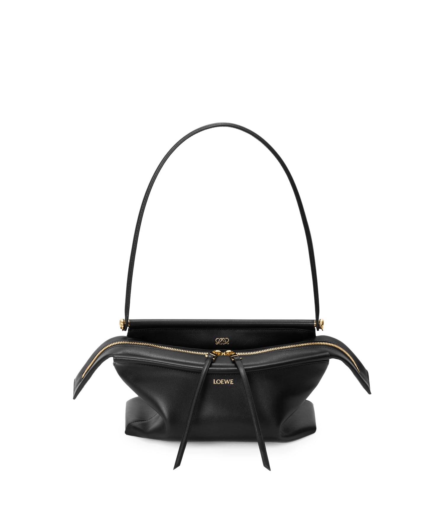 Borsa Whisker piccola in pelle di vitello smaltata ATBBTBBX01 1100 LOEWE 