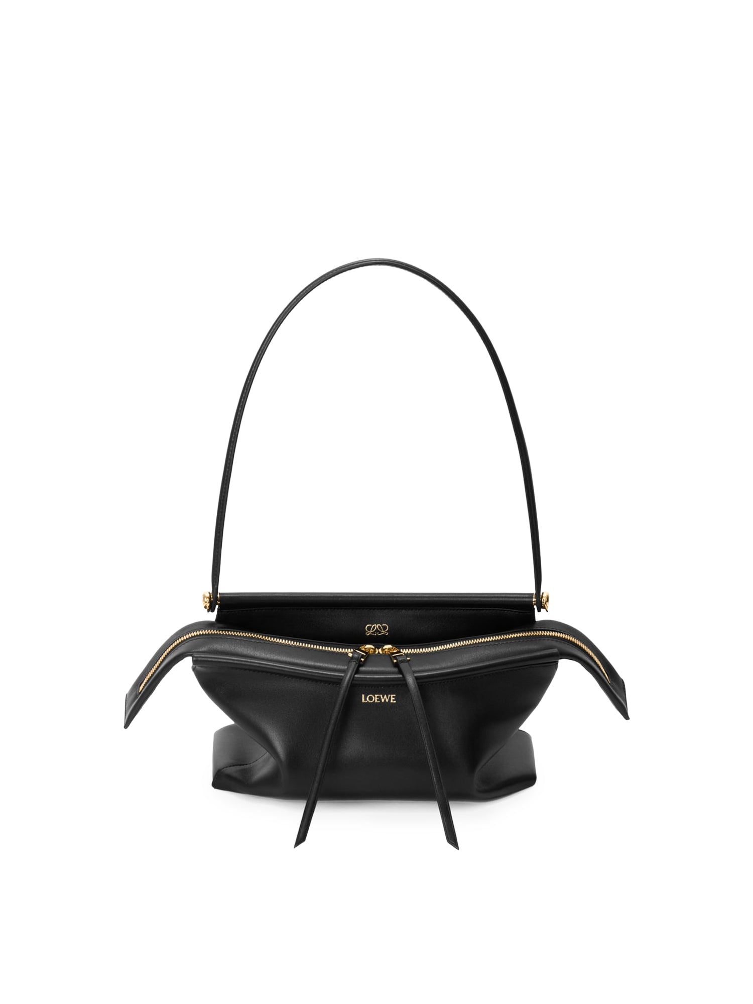 Borsa Whisker piccola in pelle di vitello smaltata ATBBTBBX01 1100 LOEWE 